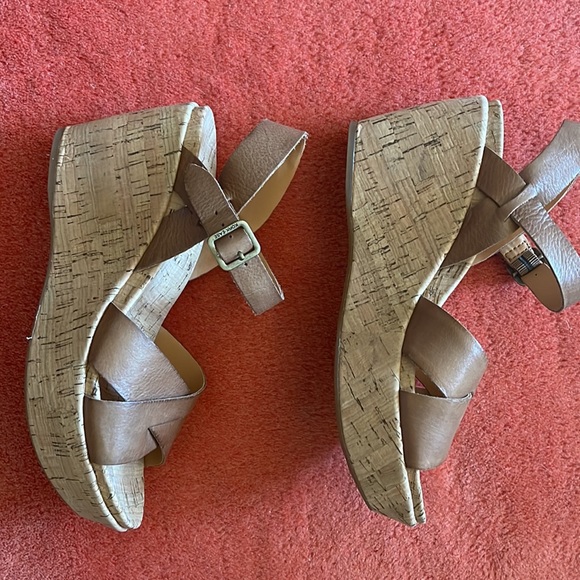 Kork Ease AVA CLASSIC in Natural Vachetta Leather. Womens size 8 US. - Picture 8 of 14